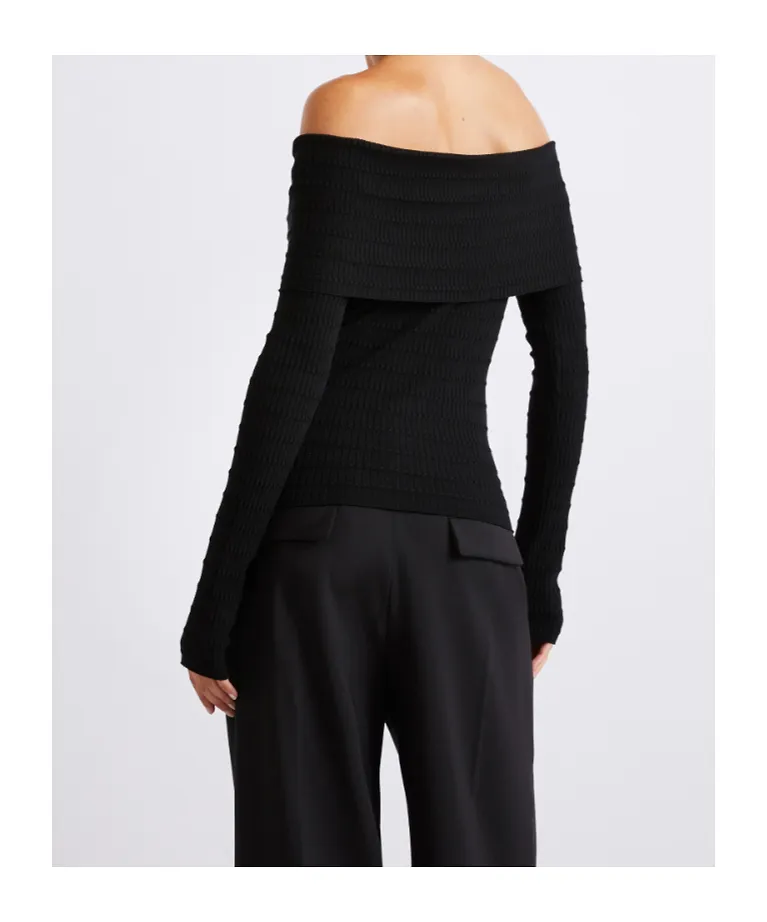 Viscose Cowl-Neck Sweater