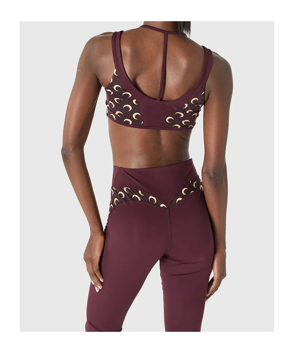 Marine Serre Athleisure Moon Printed Bra Top