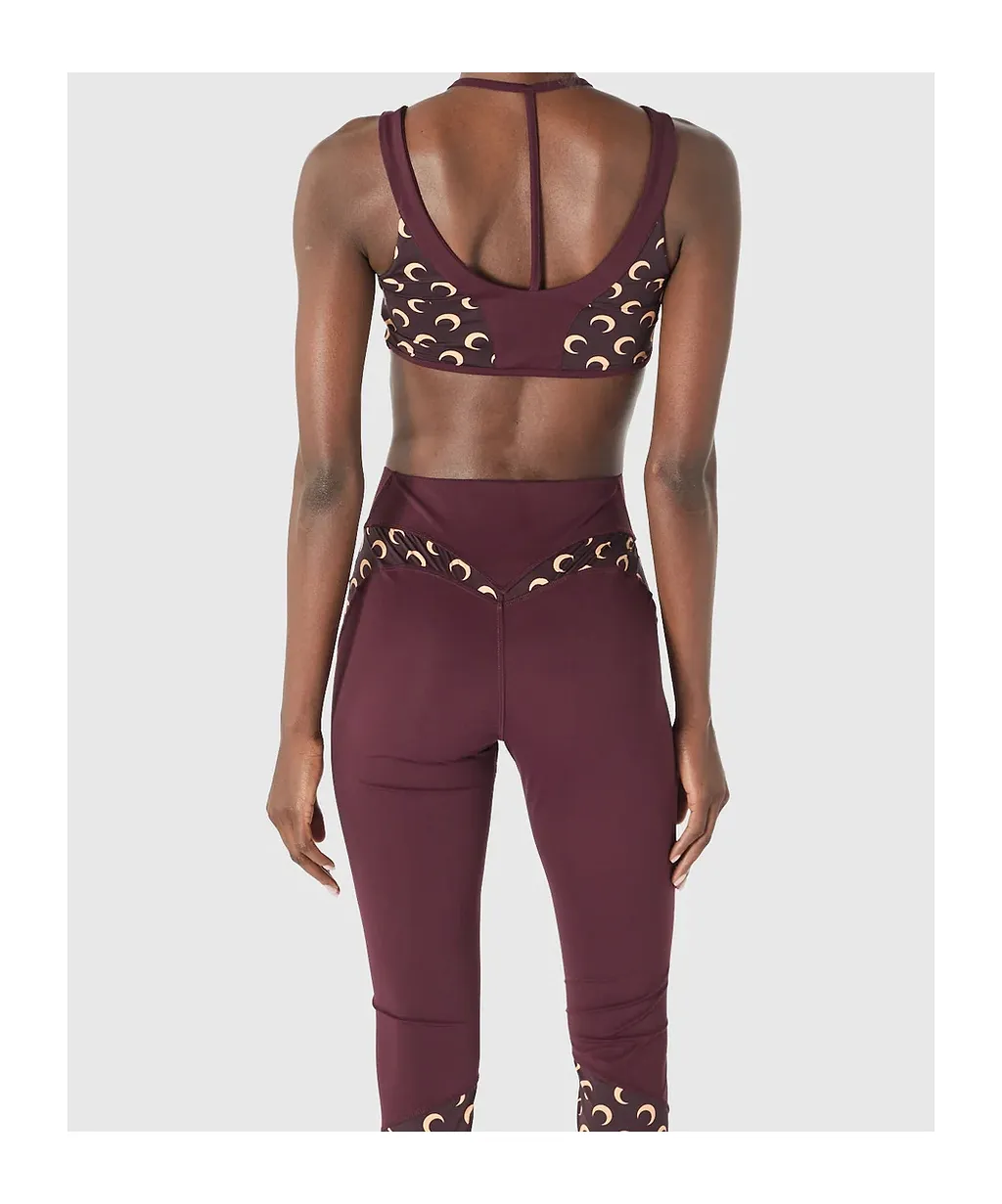 Marine Serre Athleisure Moon Printed Bra Top