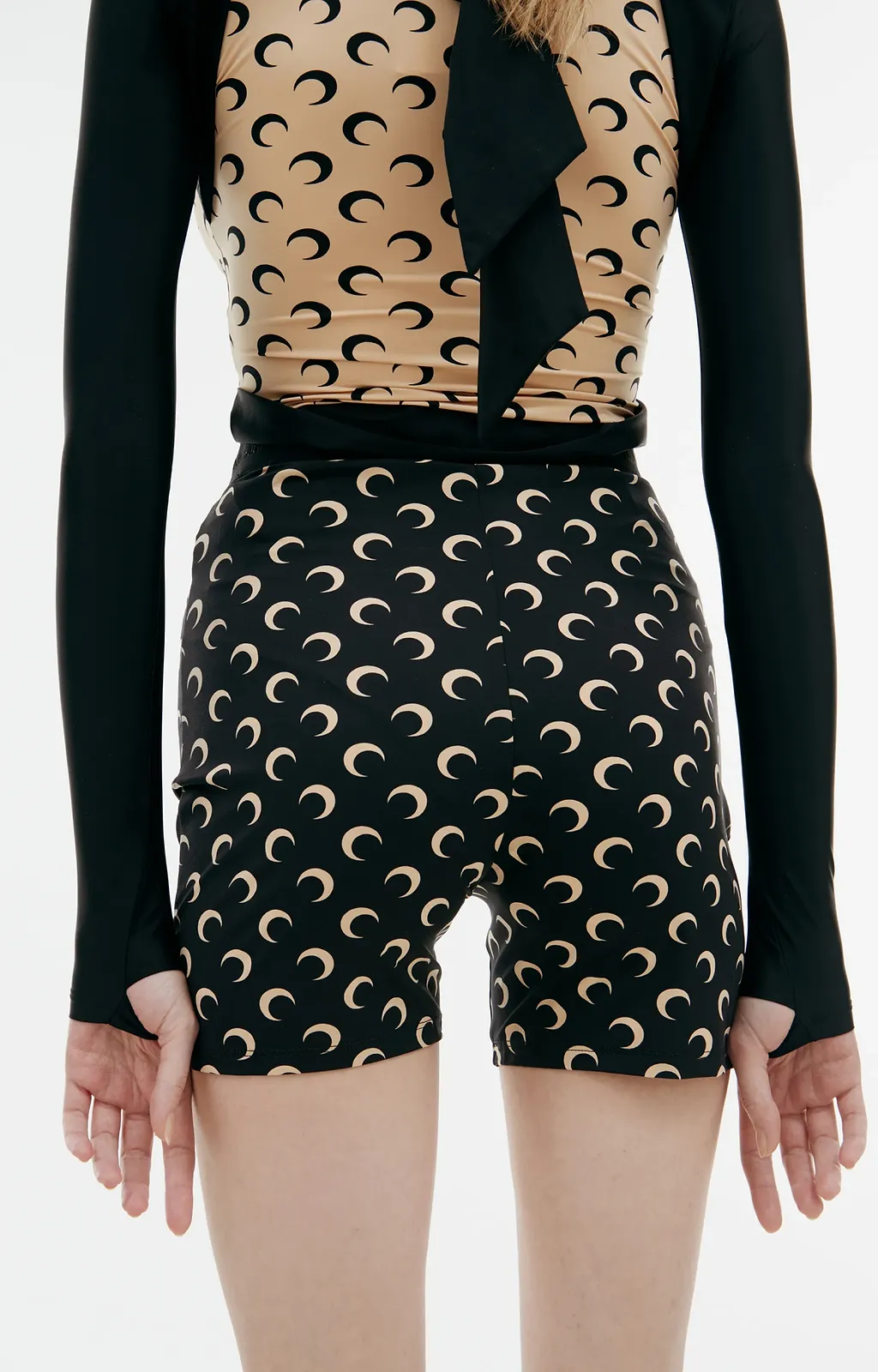 Marine Serre All Over Moon Shorts