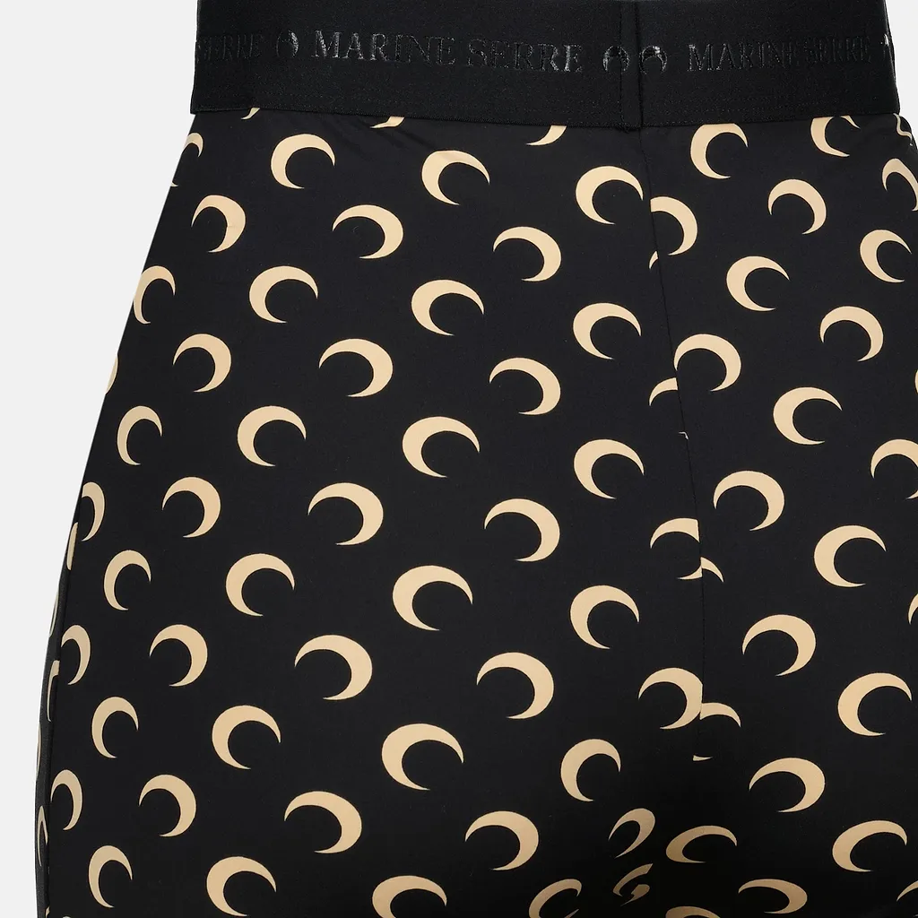 Marine Serre Crescent Print Stretched Mini Shorts