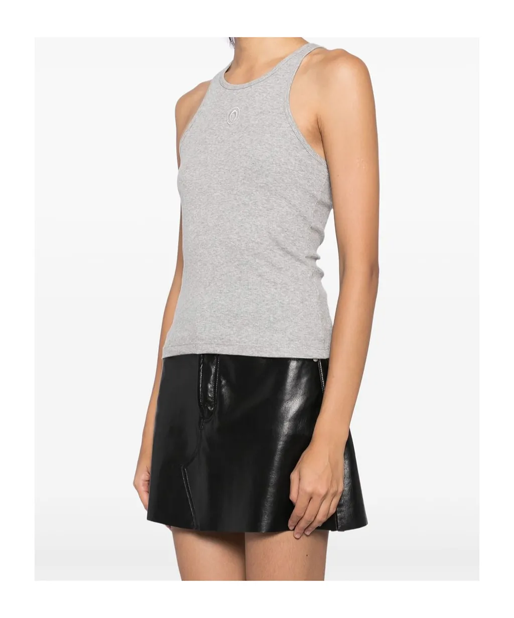 Marine Serre Moon Embroidered Tank Top