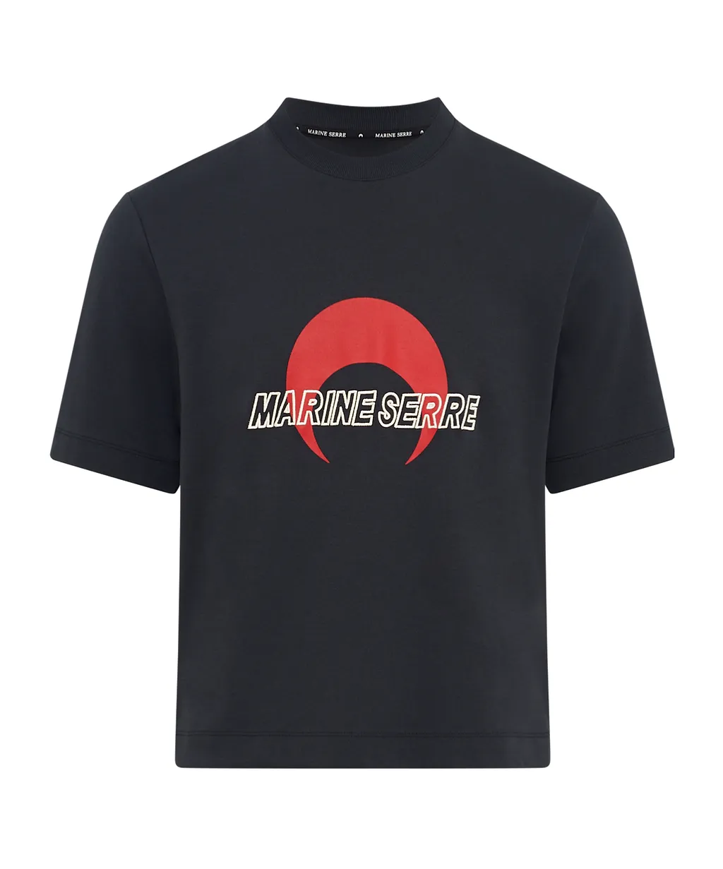 Marine Serre Ms Sports Jersey Relaxed T-Shirt