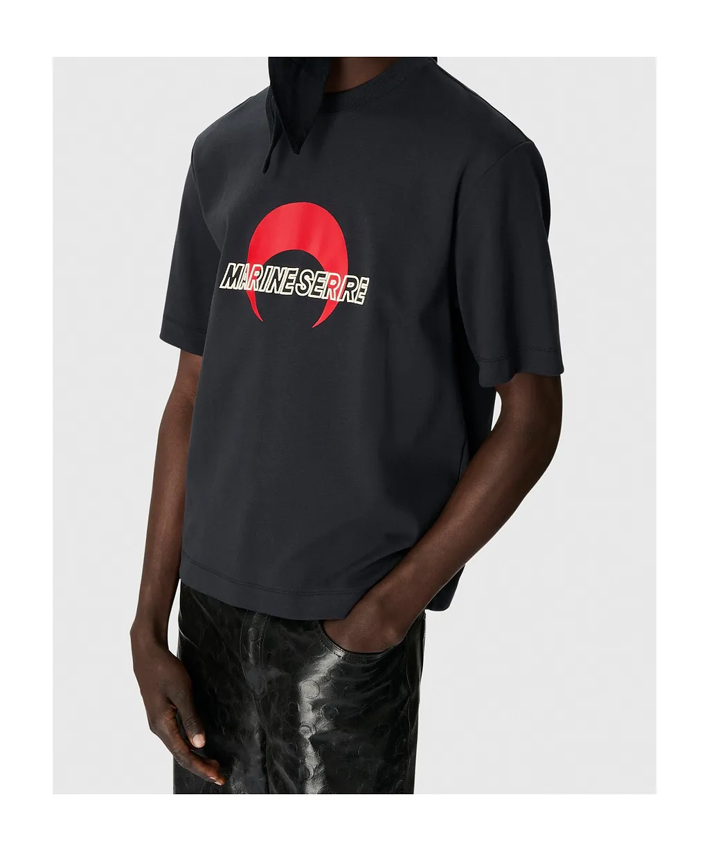 Marine Serre Ms Sports Jersey Relaxed T-Shirt