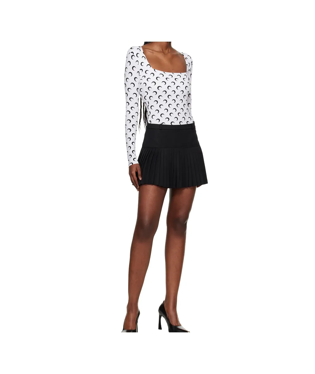Marine Serre Stretch Twill Mini Skirt