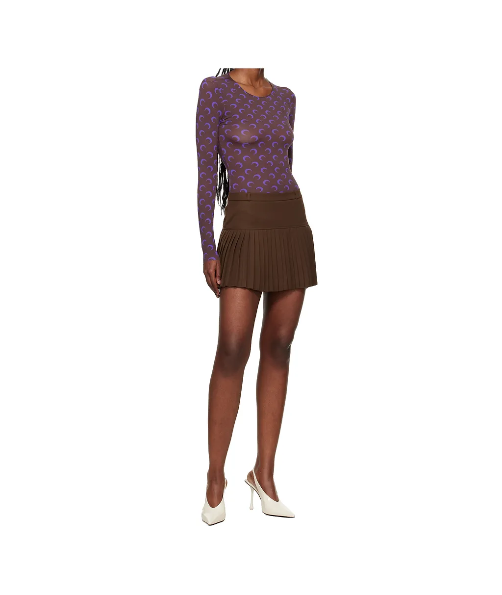 Pleated Mini Skirt