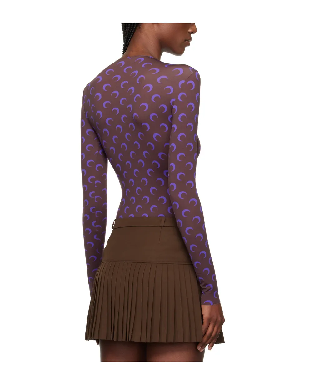 Marine Serre Moon Printed Crewneck T-Shirt