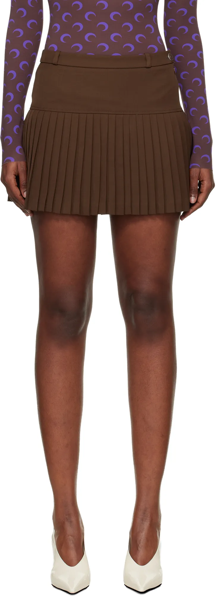 Pleated Mini Skirt