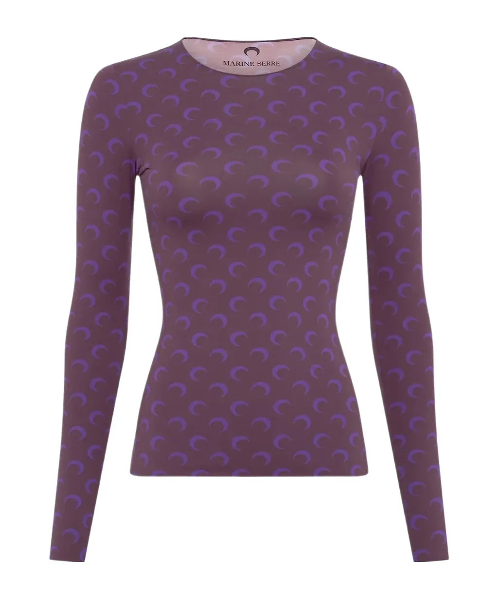 Marine Serre Moon Printed Crewneck T-Shirt