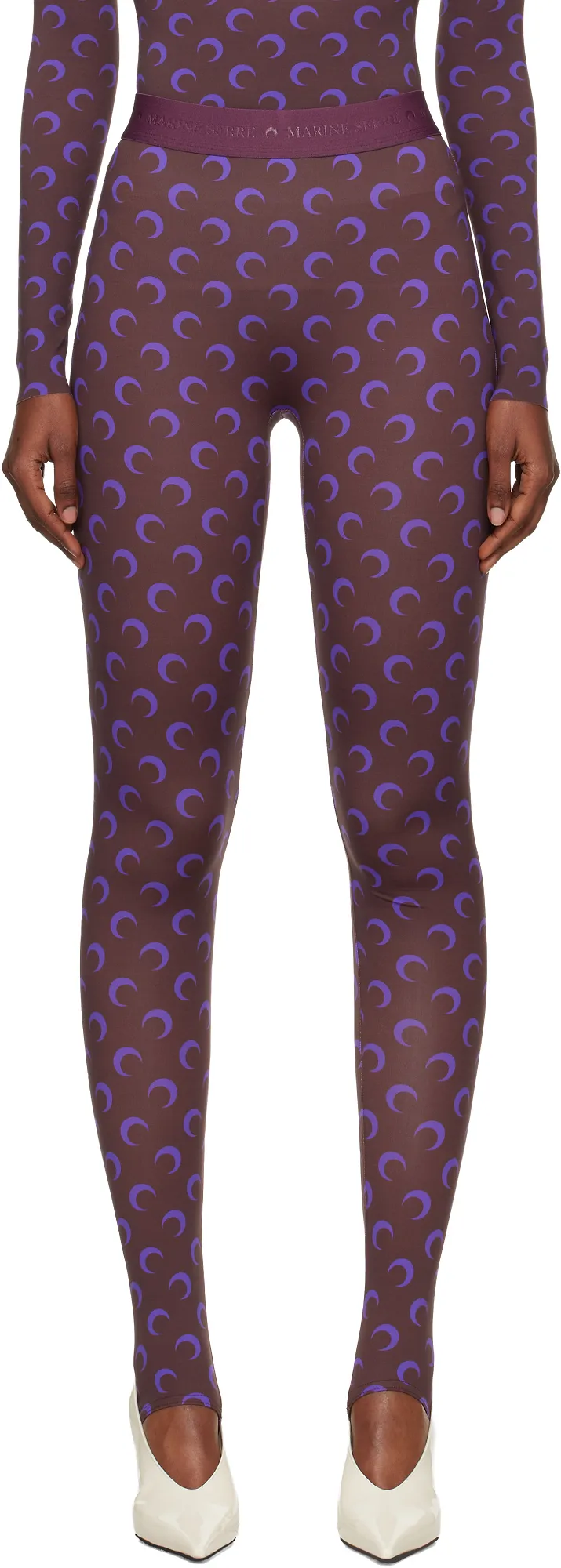 Moon-Print Jersey Leggings