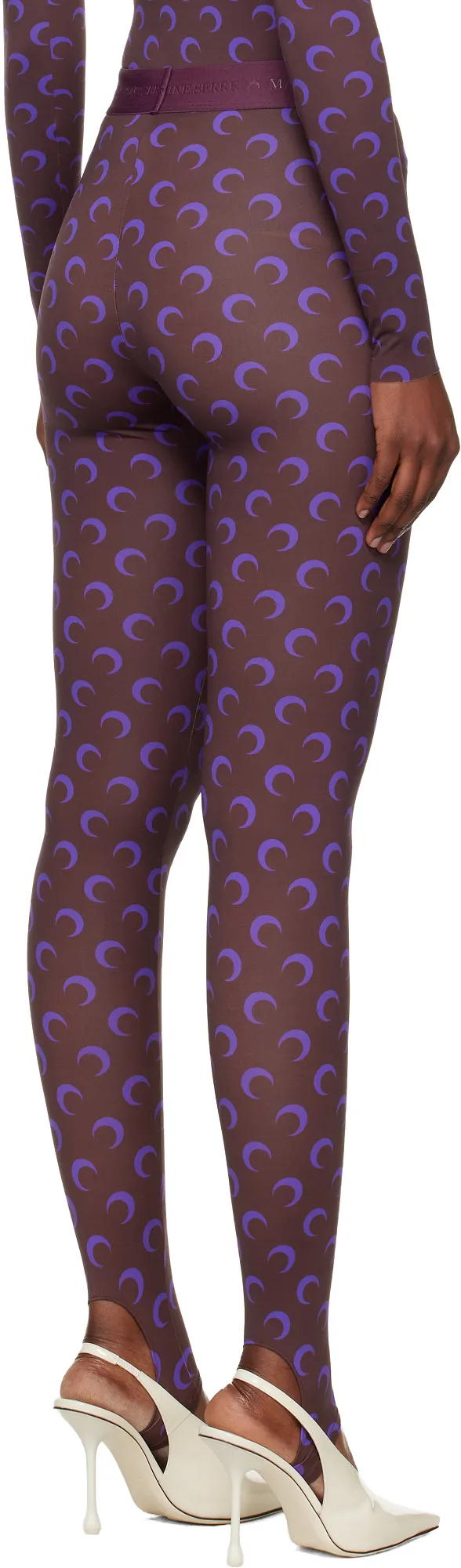 Moon-Print Jersey Leggings