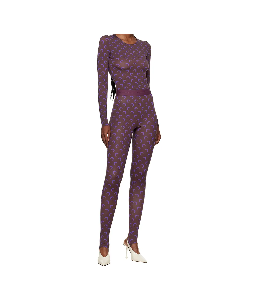 Moon-Print Jersey Leggings