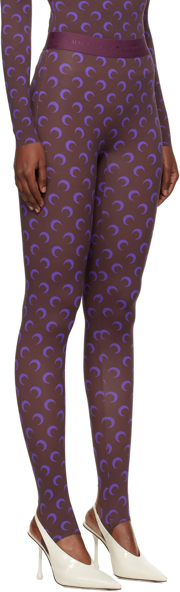 Moon-Print Jersey Leggings