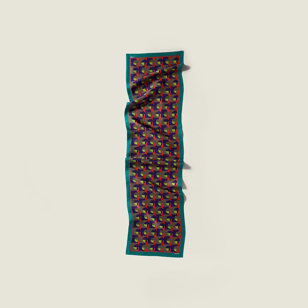 Miu Miu Pattern-Printed Scarf