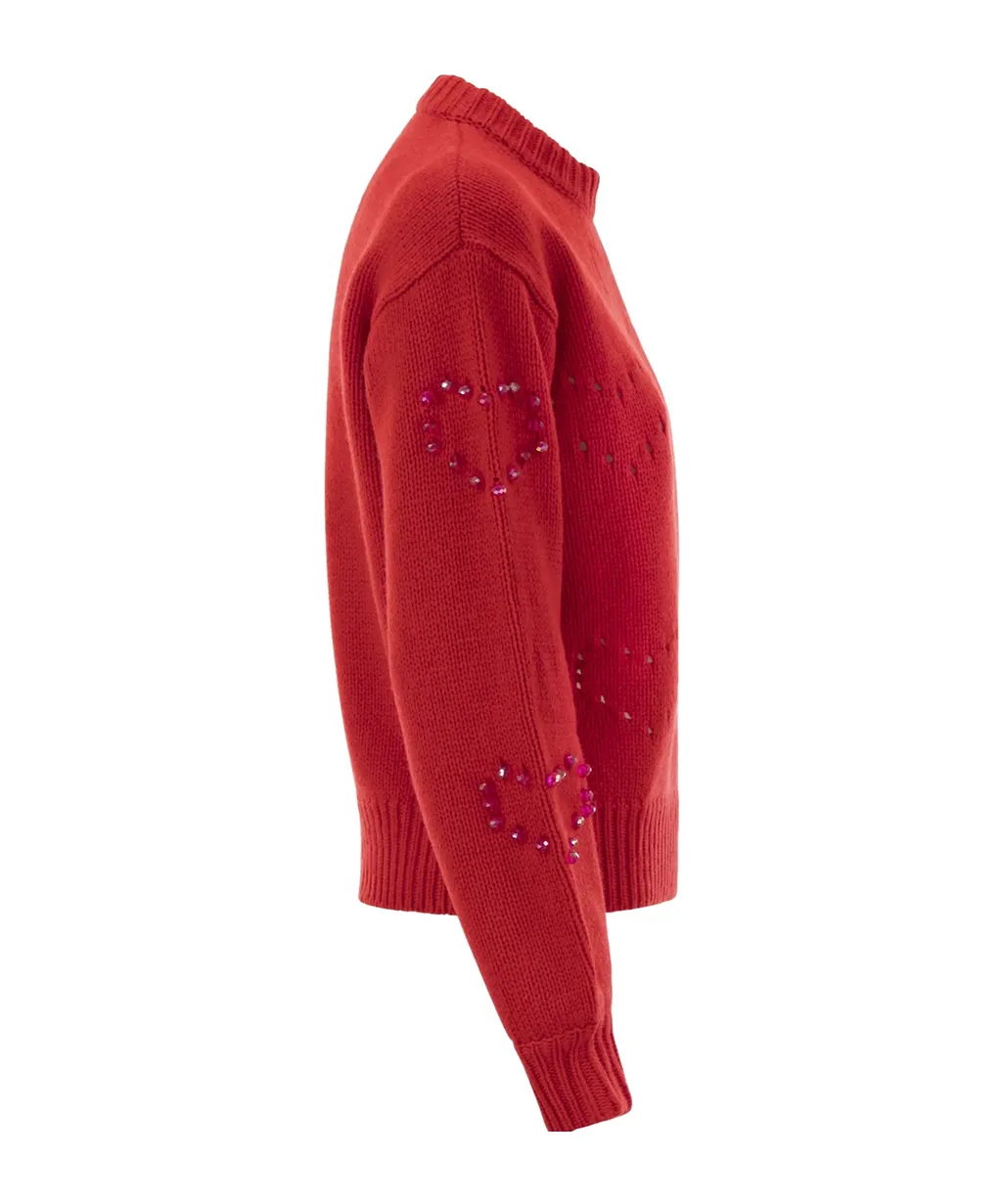 Mc2 Saint Barth Danya Heart Pattern Knitwear