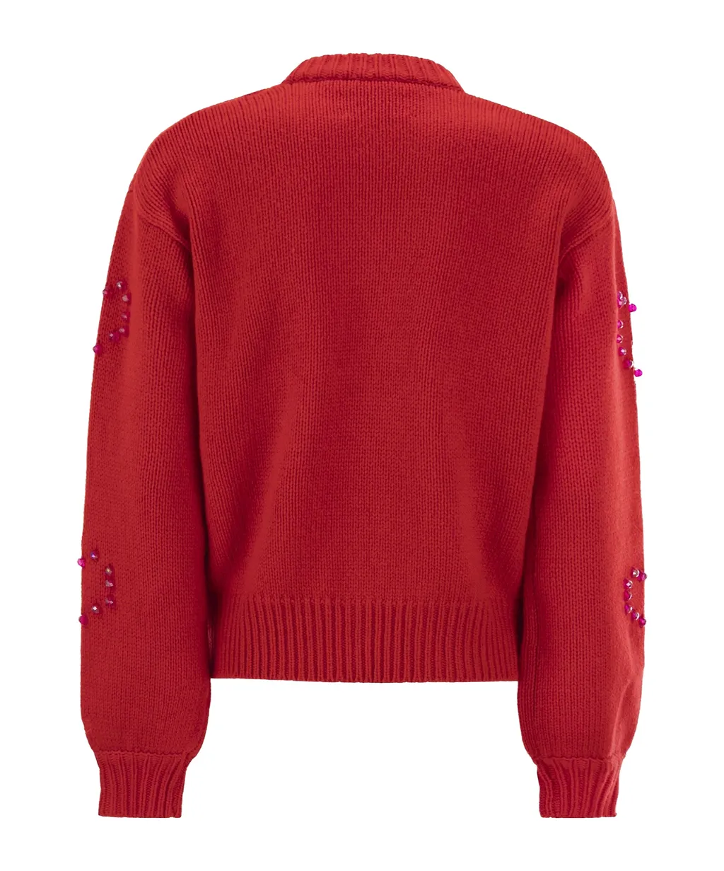 Mc2 Saint Barth Danya Heart Pattern Knitwear
