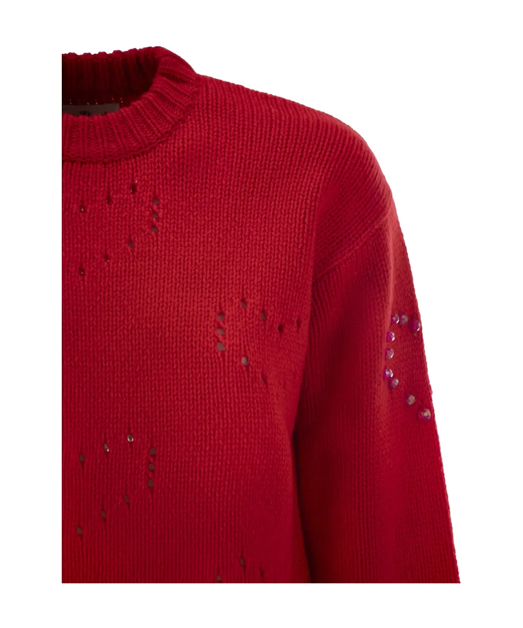 Mc2 Saint Barth Danya Heart Pattern Knitwear