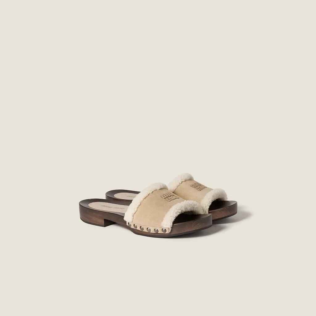 Suede Clogs
