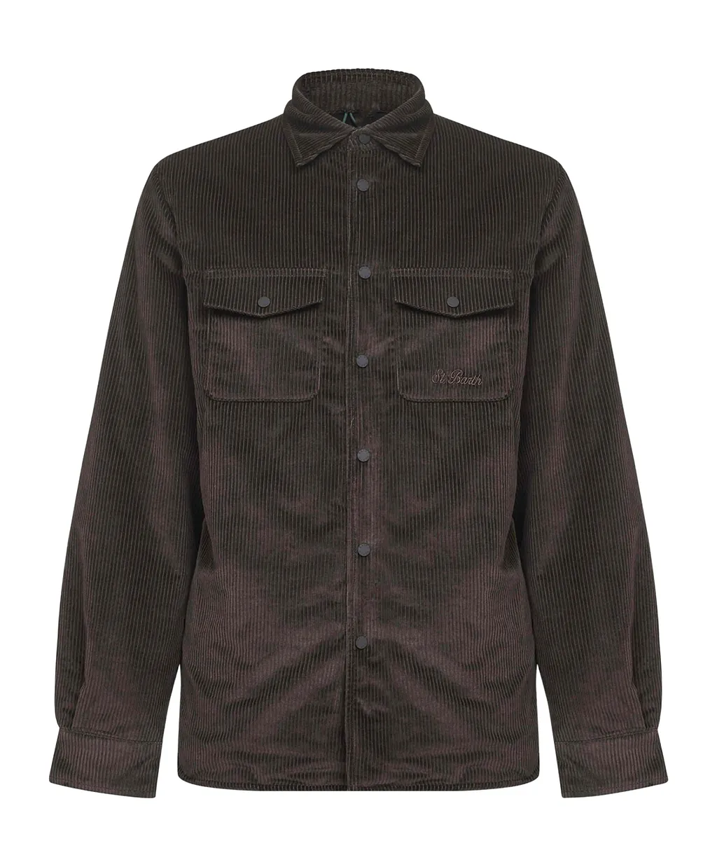 Mc2 Saint Barth Snap-Button Shirt Coat