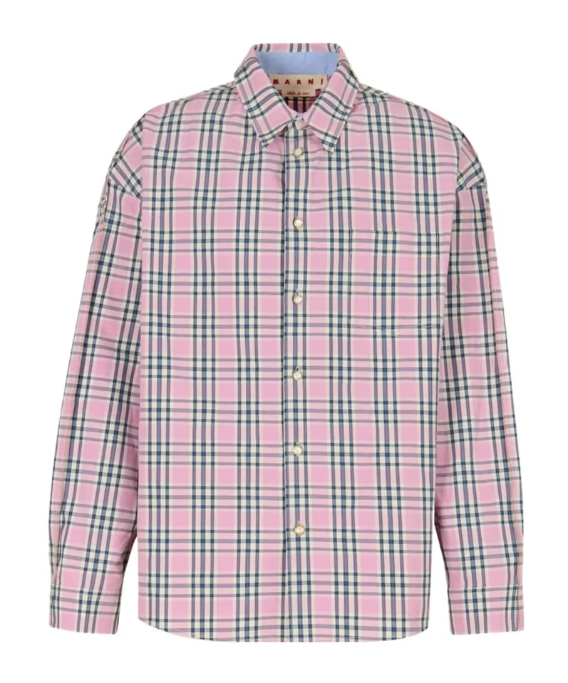 Checked-Pattern Ppocket Shirt