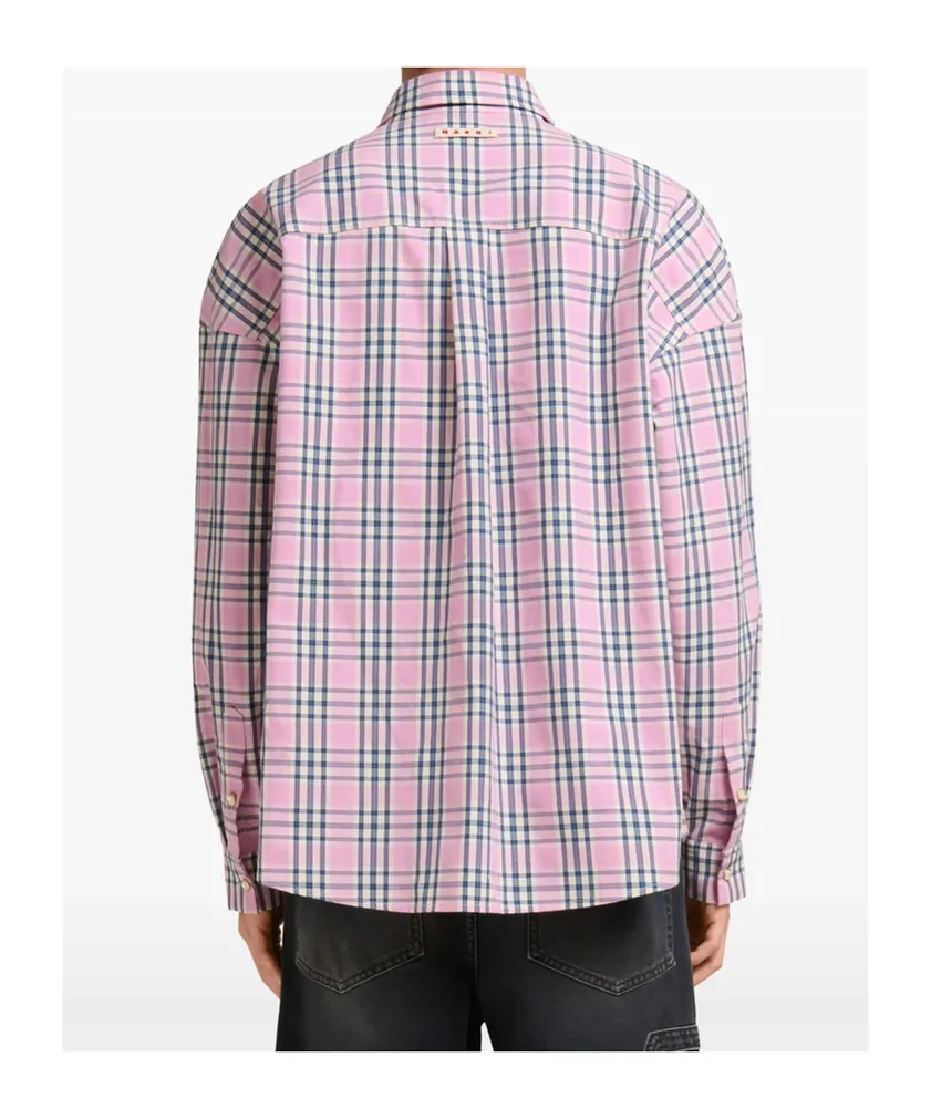 Checked-Pattern Ppocket Shirt