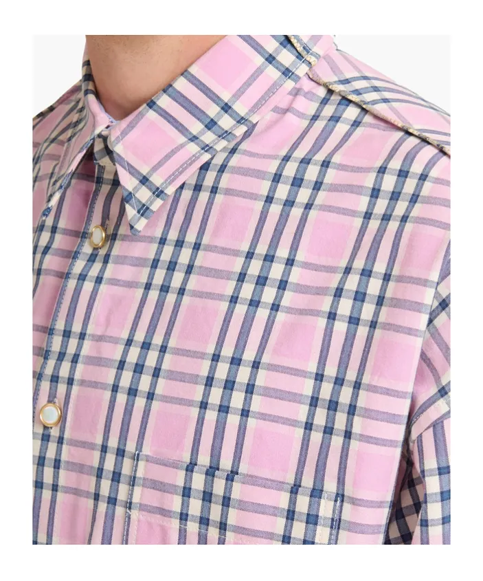 Checked-Pattern Ppocket Shirt