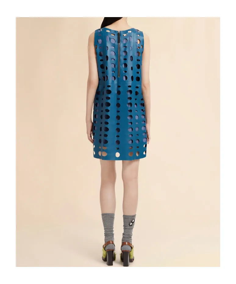 Circular Cut-Out Sleeveless Mini Dress