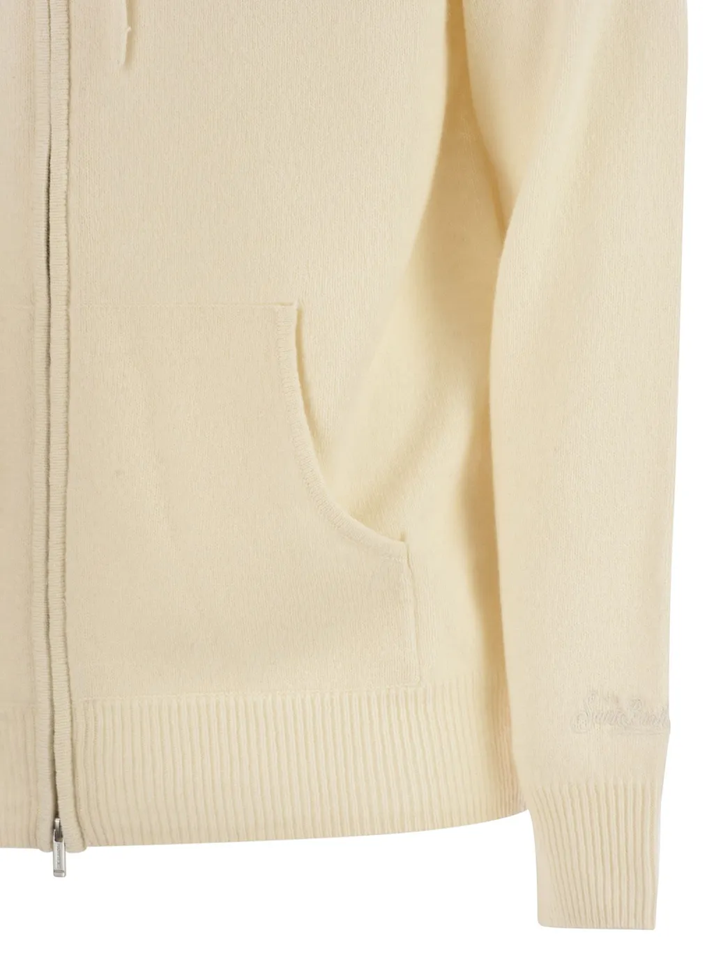 Mc2 Saint Barth Zipped Knitted Cardigan
