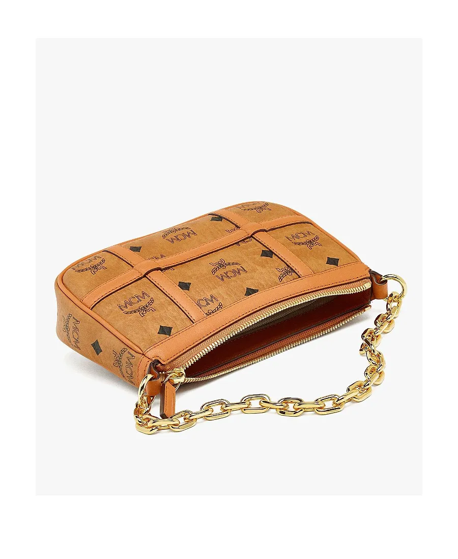 Mcm Delmy Logo Printed Shoulder Bag