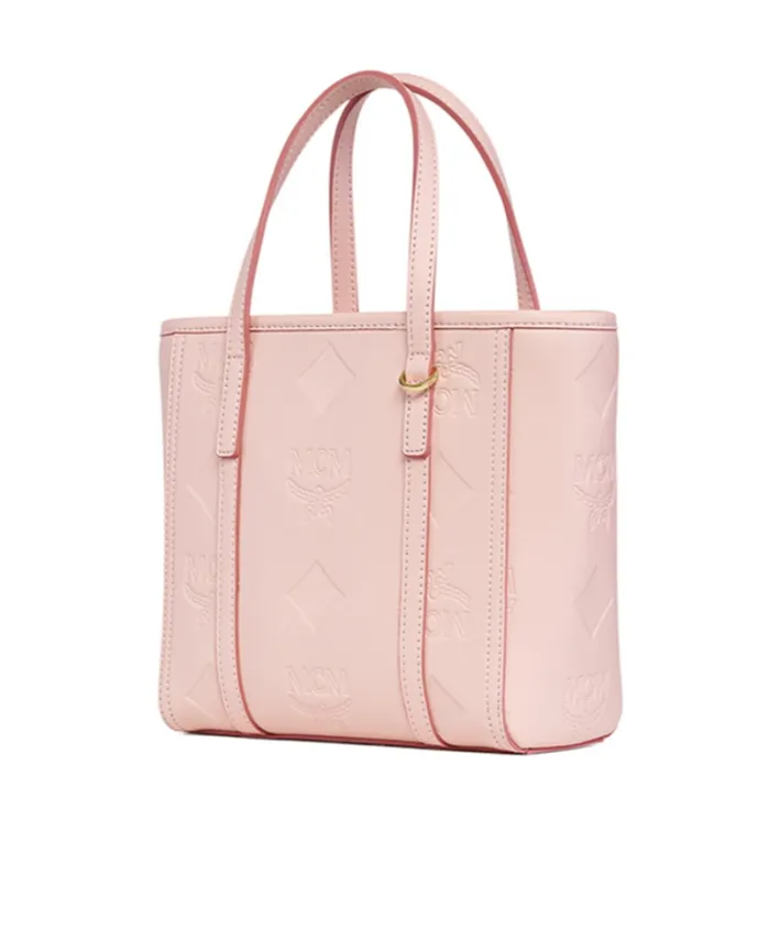 Mcm Toni Small Embossed Tote Bag