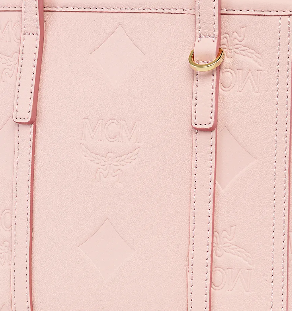 Mcm Toni Small Embossed Tote Bag