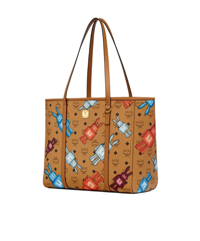 Mcm Toni Top-Zip Medium Shopper Bag