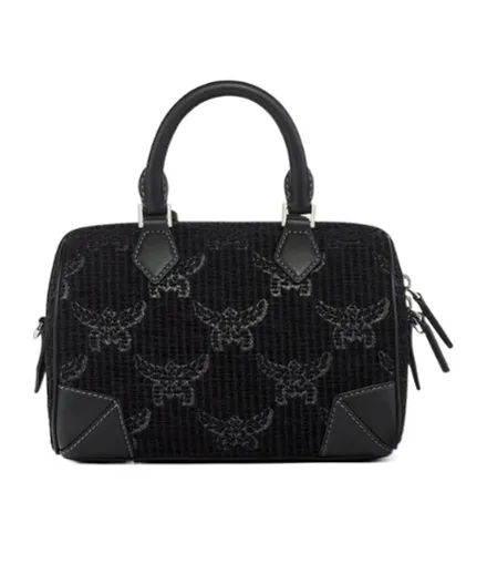 Mcm Zip-Up Top Handle Bag