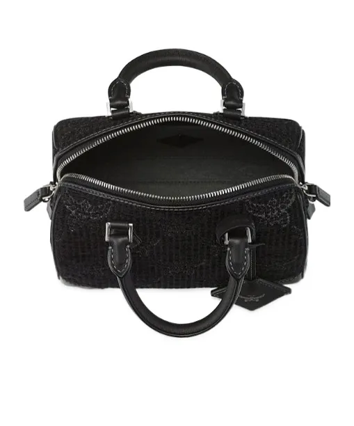 Mcm Zip-Up Top Handle Bag