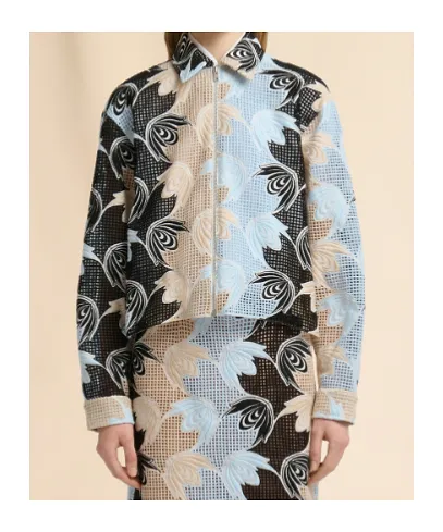 Embroidered Broderie Anglaise Shirt