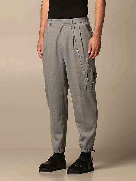 Drop-Crotch Loose-Fit Trousers