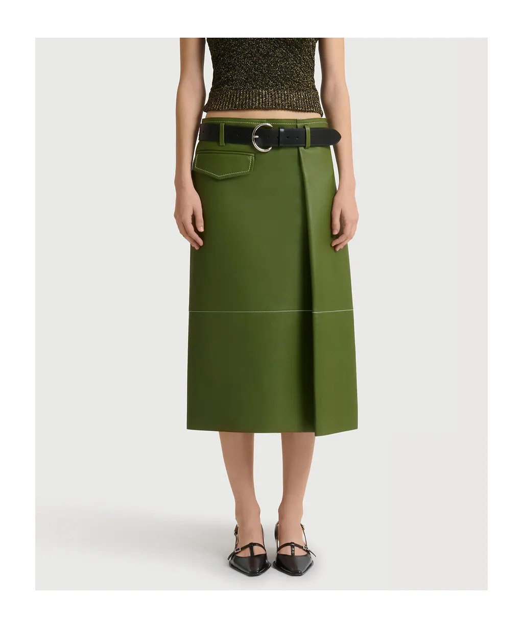 Marni Asymmetric Pocket Midi Skirt