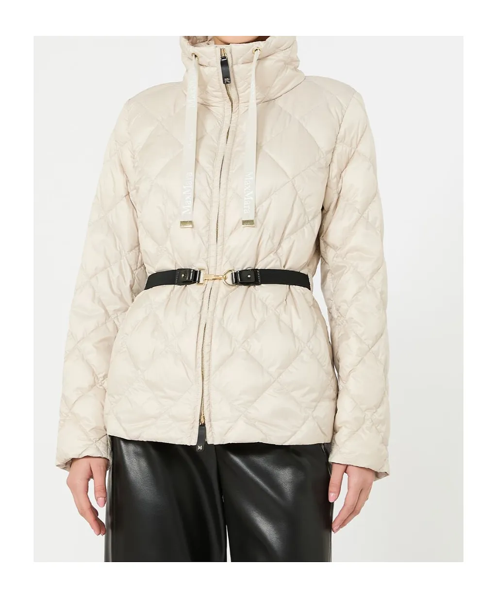 Max Mara The Cube Mtcsoftb High Neck Belted Jacket