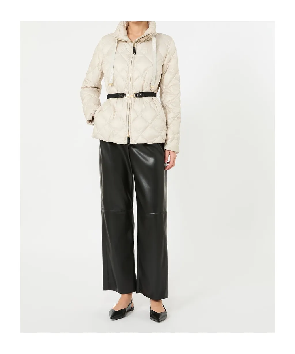 Max Mara The Cube Mtcsoftb High Neck Belted Jacket