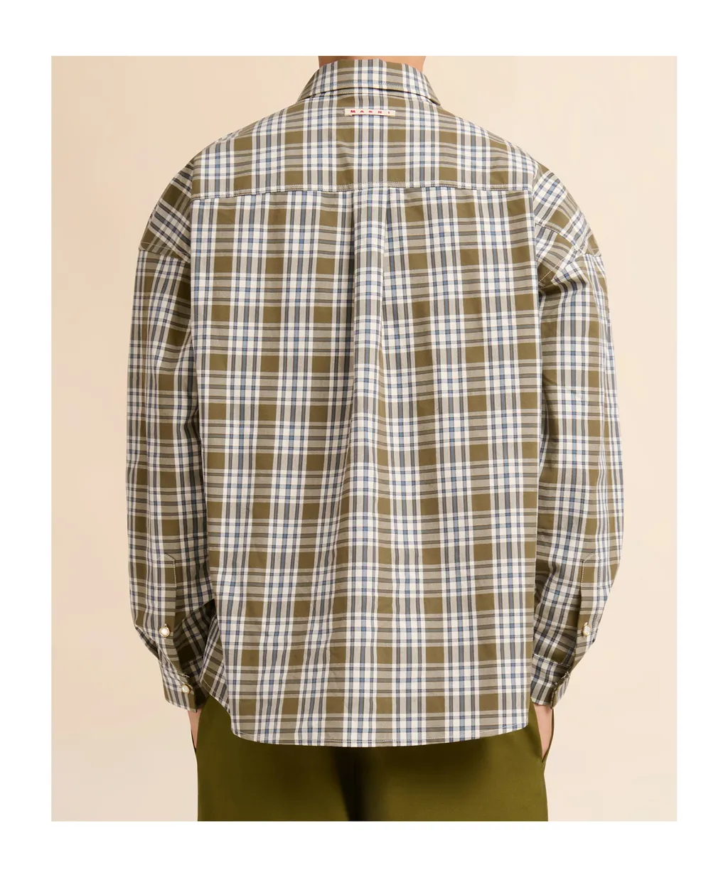 Marni Checked-Pattern Buttoned Shirt
