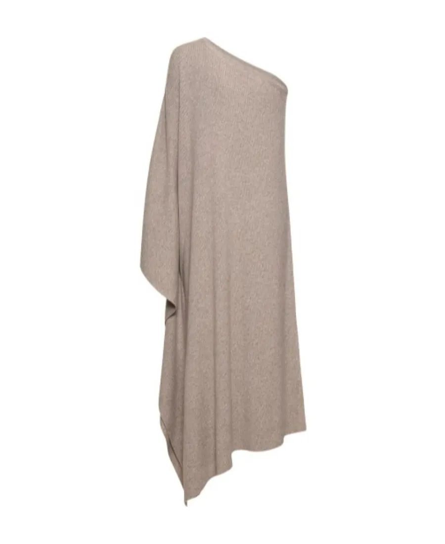 Asymmetrical Knitted Blouse Dress