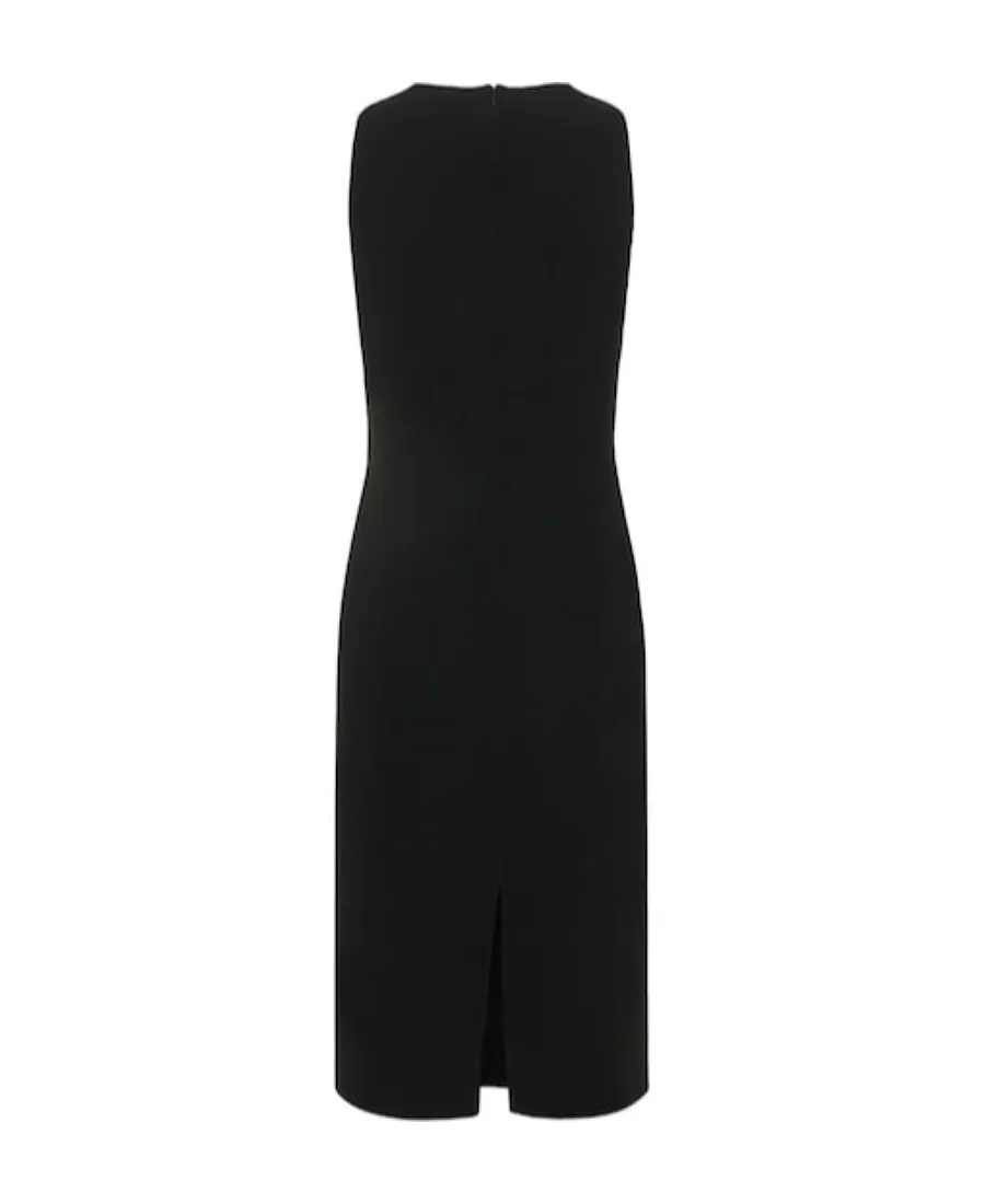 Crepe Mid-Length Dress