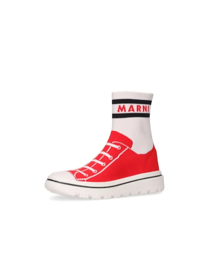 High-Top Knitted Socks Sneakers