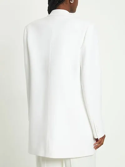 Crepe Sable Boyman-Fit Suit Coat