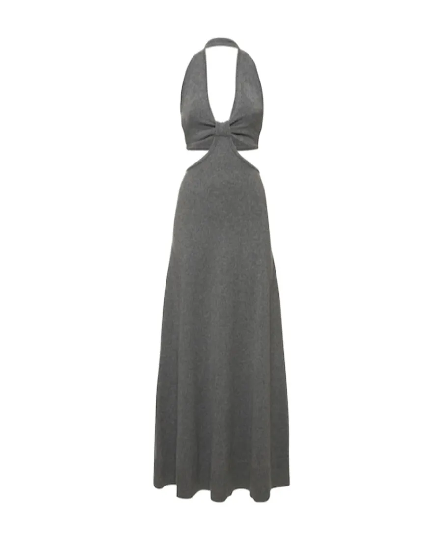 Knitted Long Hollow Dress