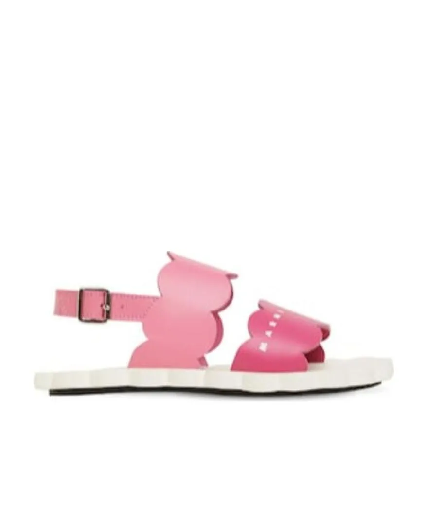 Logo Printed Buckles Sandals
