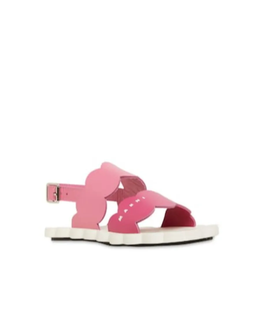 Logo Printed Buckles Sandals
