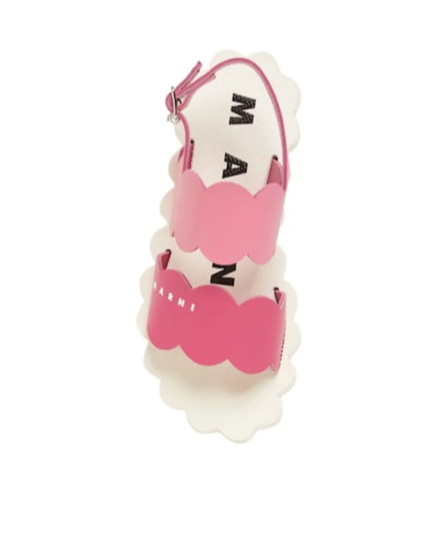 Logo Printed Buckles Sandals