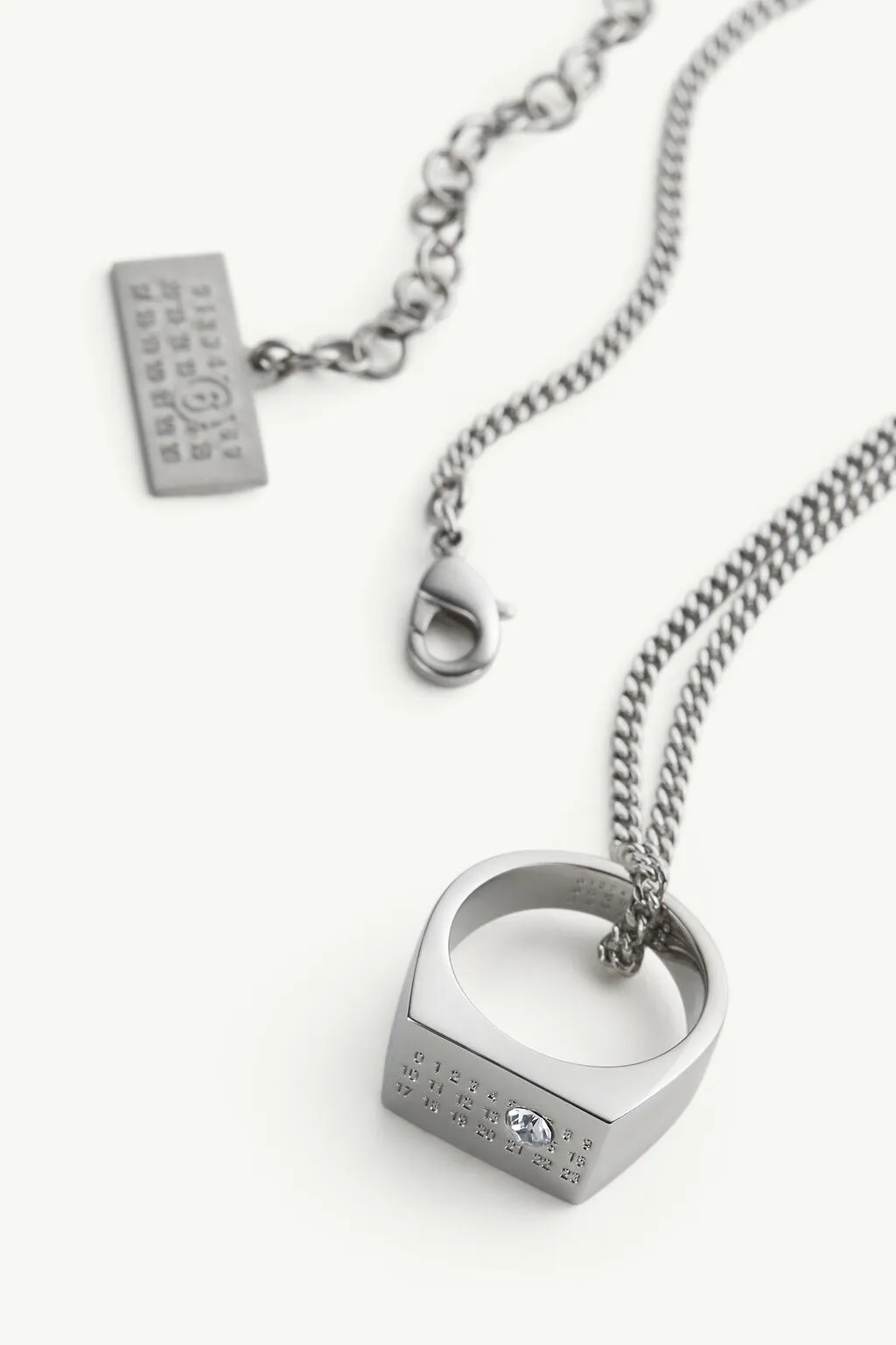 Mm6 Maison Margiela Chevalier Ring Necklace