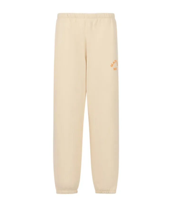 Marni + Madhappy Cream Cotton Sweatpants With Arch Logo Print